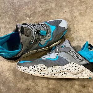 Men’s Puma RS-X T3CH TR3K Sneaker Quarry Scuba Blue Glacier Gray US Size 11